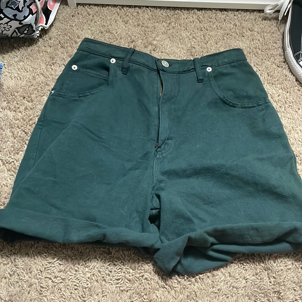 Urban Outfitters Green Jean Shorts. size small